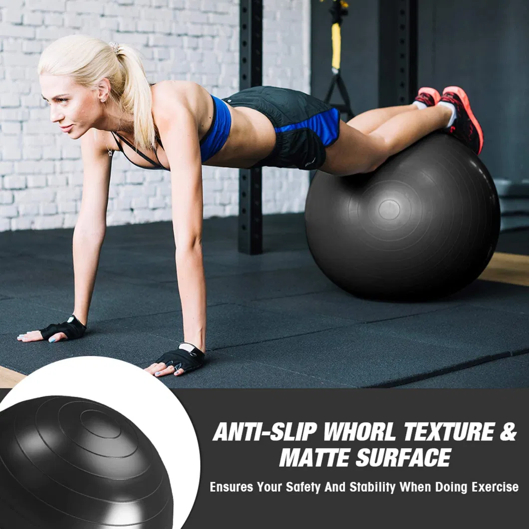 Exercise Gym Anti-Burst Inflatable Custom Logo PVC Balance Yoga Ball