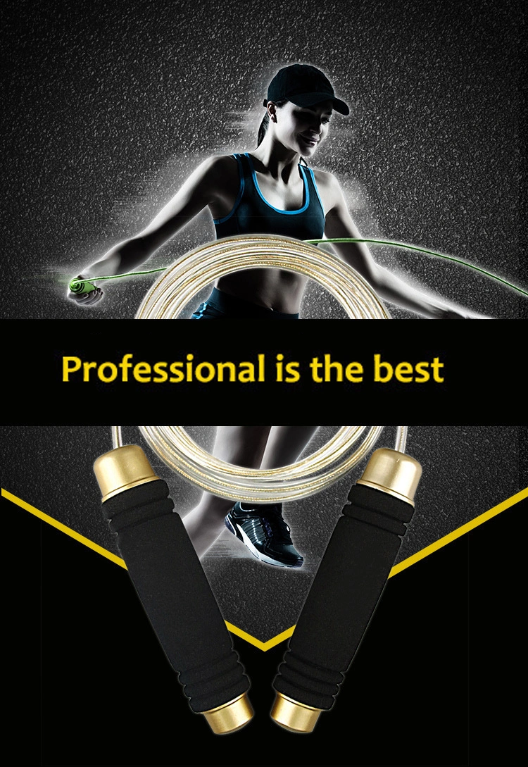 Heavy Exercise Weighted Speed Fitness Steel Wire Bearing Skipping Jump Rope