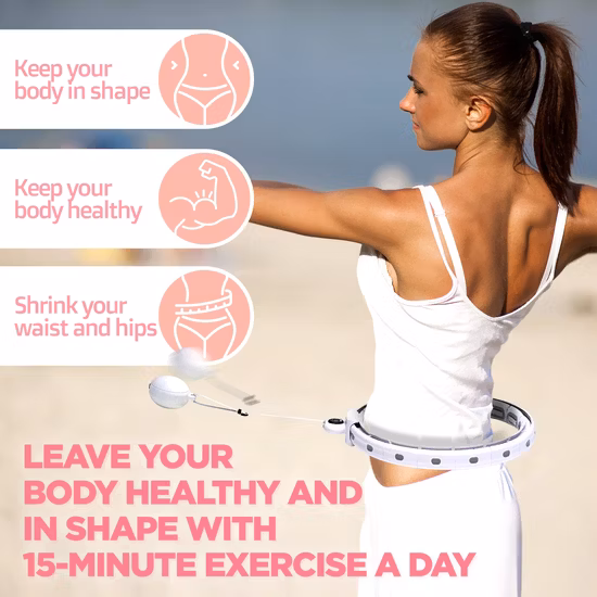 Wholesale Gym Adjustable Adult Exercise Sports Equipment Weighted Smart Fitness Hula Hoop