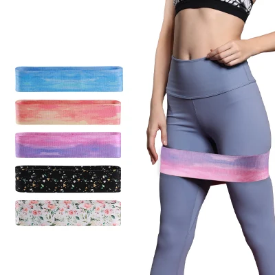 1028#Fitness Women Beauty Butt Hip Cirle Loop Resistance Body Shaping Knitted Band for Home Yoga