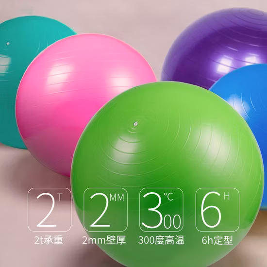 55cm 65cm 75cm PVC Colourful Exercise Gym Yoga Ball with Air Pump